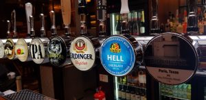 Beer pumps at Head of Steam Birmingham
